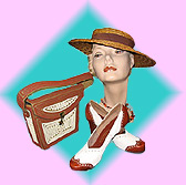 Vintage Women's Hats, Shoes, Purses at Playclothes Vintage Fashions