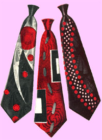 Vintage 1940's Silk Ties at Playclothes Vintage Clothing 